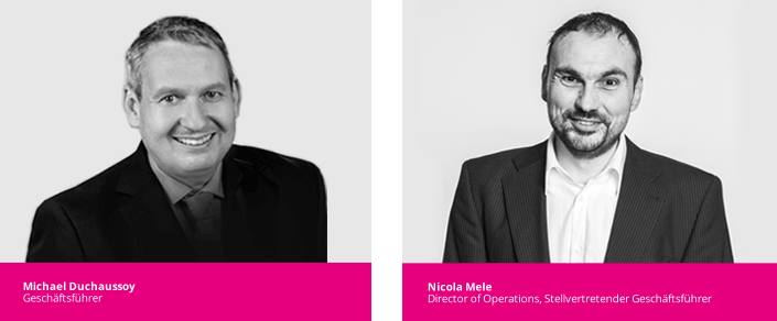 Michael Duchaussoy und Nicola Mele